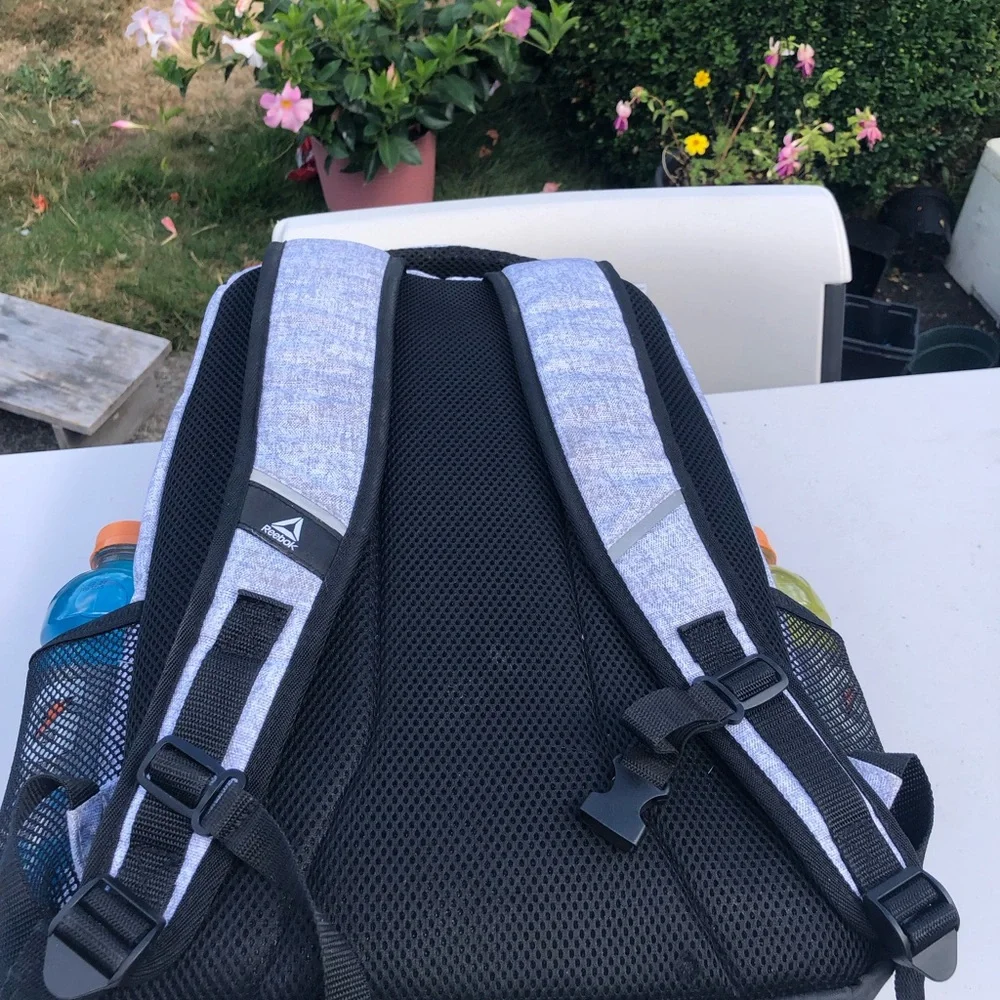 Reebok Bobbie Top Loader Two-Tone Grey and Black Daypack Backpack